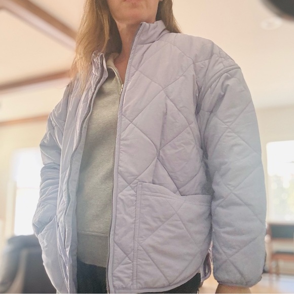 Target All In Motion Lilac Purple Quilted Jacket + medium - Picture 3 of 7